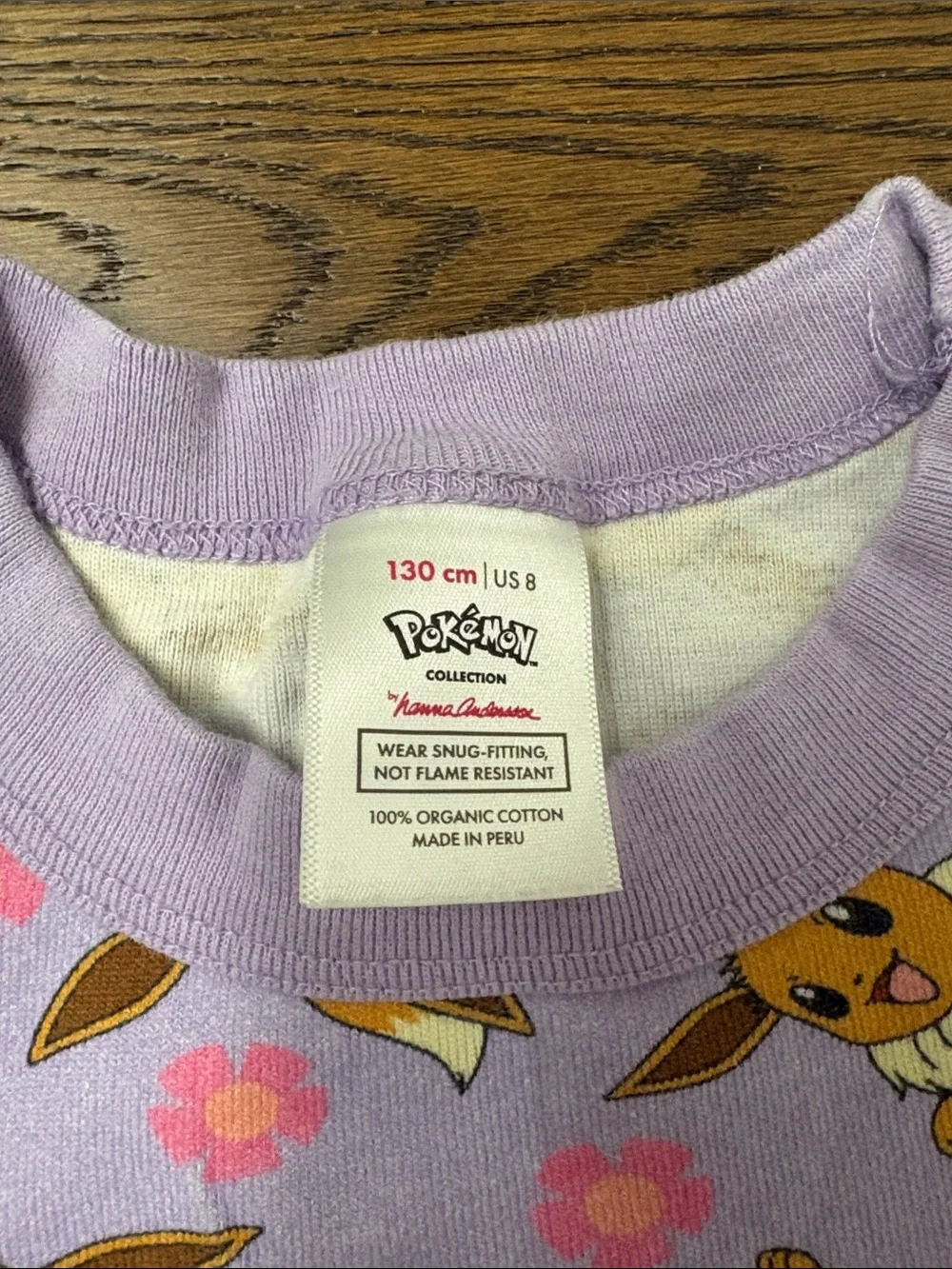 Hanna Andersson Lavender Eevee Character Pajama Set